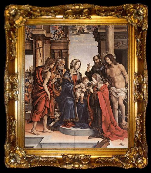 framed  LIPPI, Filippino The Marriage of St Catherine gwt, ta009-2